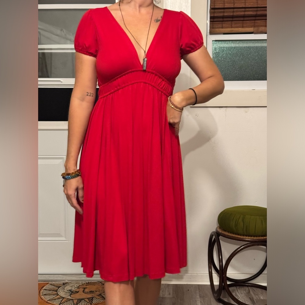 Vintage Boston Proper Red dress size small - Picture 4 of 6